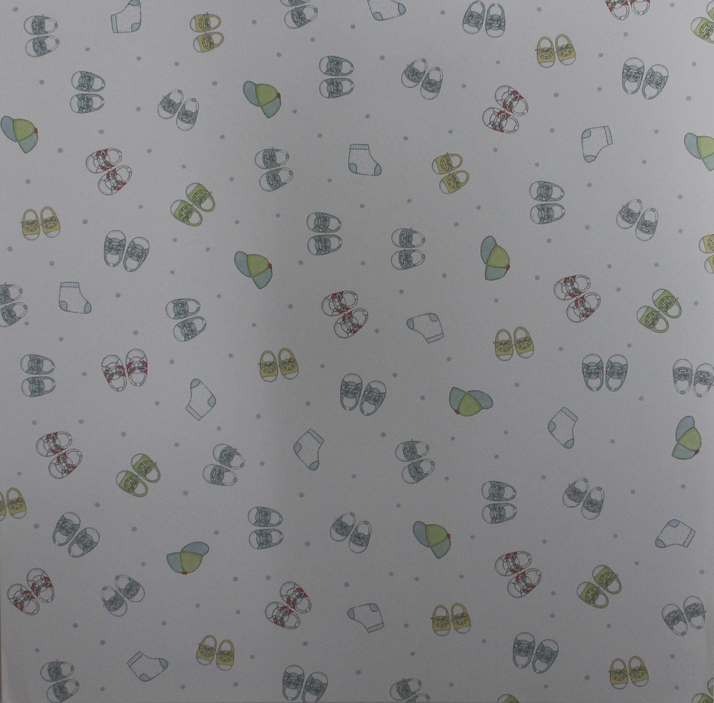 Me & My Big Ideas - Baby Shoes - Boy - 12x12 Paper