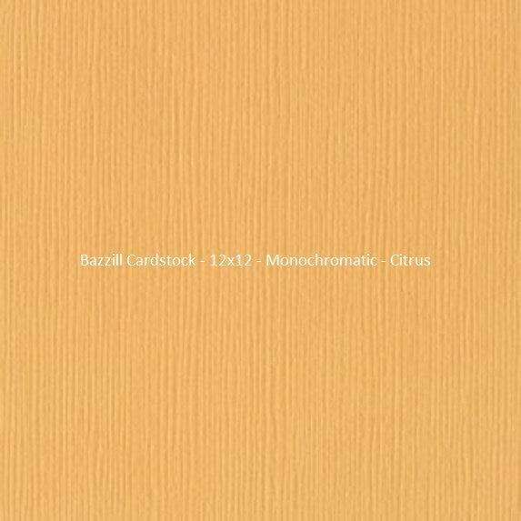 Bazzill Cardstock - 12x12 - Monochromatic - Citrus
