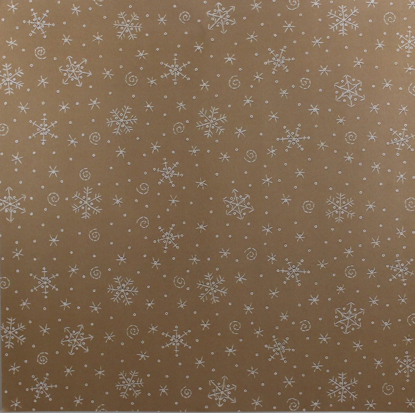 Daisy D's - Handstitch Snowflake - Beige - 12x12 Cardstock