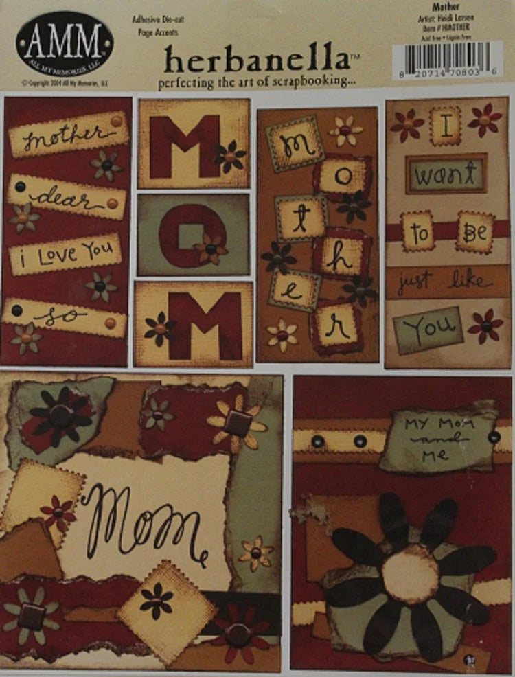All My Memories - Cardstock Stickers- Mom