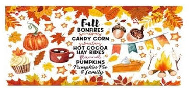 Fall Bonfires- UV DTF 16oz Libbey Cup Wrap