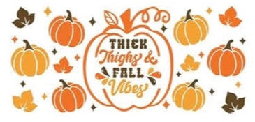 Fall Pumpkins- UV DTF 16oz Libbey Cup Wrap