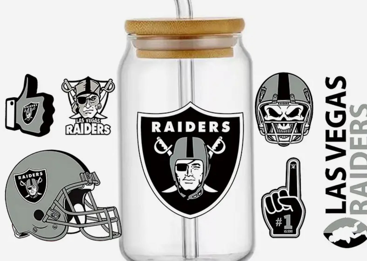 American Football - UV DTF 16oz Libbey Cup Wrap