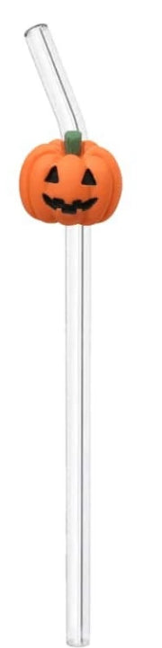 Glass Straw - Jack-O-Lanturn