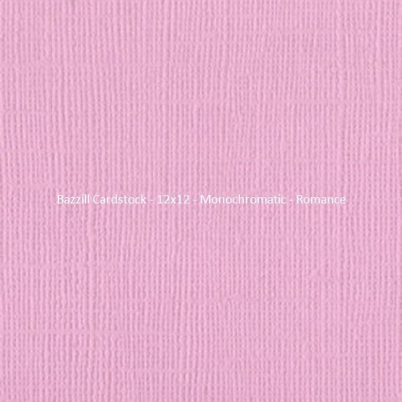 Bazzill Cardstock - 12x12 - Monochromatic - Romance