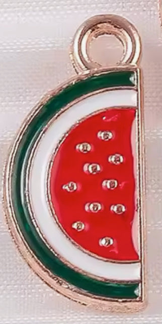 Charm- Enamel- Watermelon