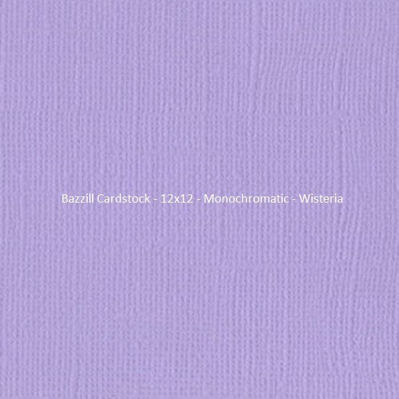 Bazzill Cardstock - 12x12 - Monochromatic - Wisteria
