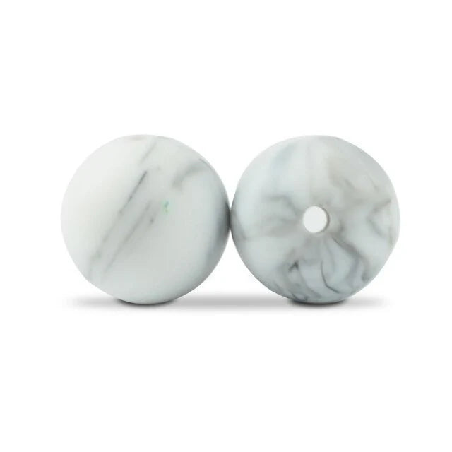 Silicone Bead - 12mm Round- Pricing is per bead