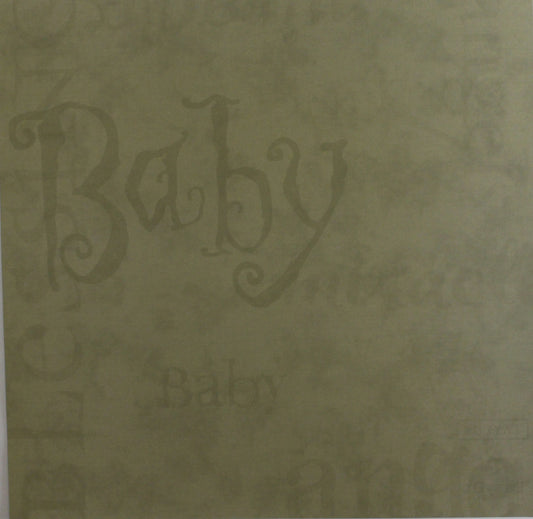 Daisy D's - Taylor Collection - Baby- 12x12 Decorative Paper- Green