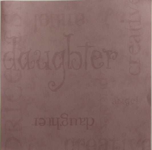 Daisy D's - Taylor Collection - Daughter- 12x12 Decorative Paper- Pink