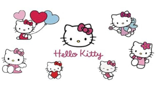 Hello Kitty - UV DTF 16oz Libbey Cup Wrap