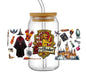 Wizard House Gryffindor- UV DTF 16oz Libbey Cup Wrap