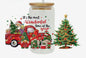 Christmas- Red Truck- UV DTF 16oz Libbey Cup Wrap