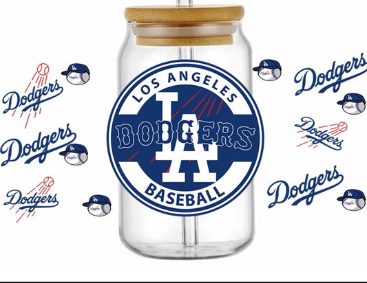 Baseball Team Los Angeles - UV DTF 16oz Libbey Cup Wrap