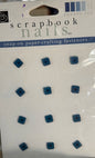 Chatterbox Scrapbook Nails package of 12  Snap-on Fasteners- Blue