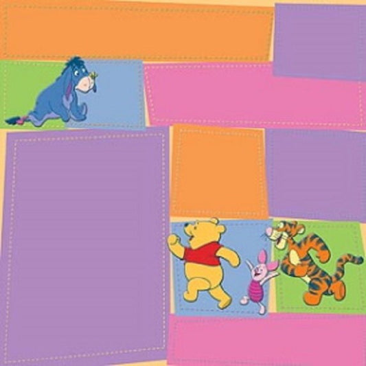 Disney - 12x12 cardstock - Pooh and Friends