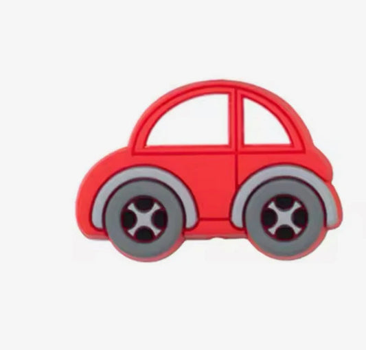 Silicone Bead - Focal Bead - Red Car