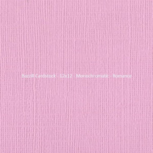 Bazzill Cardstock - 12x12 - Monochromatic - Romance