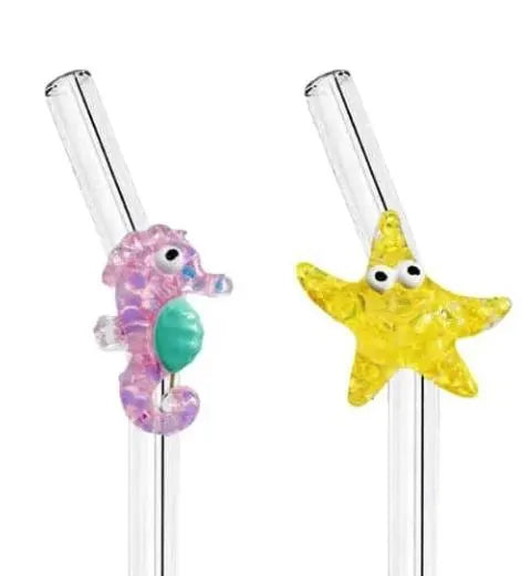Glass Straw - Sea Animals