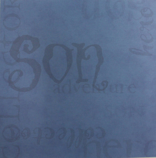 Daisy D's - Taylor Collection - Son- 12x12 Decorative Paper- Blue