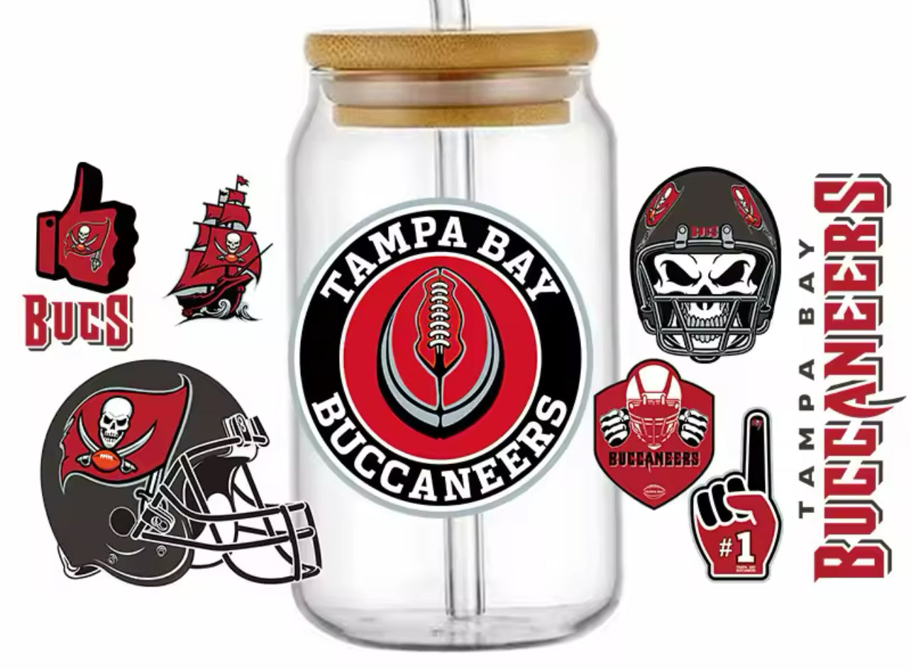 Football Team Tampa Bay - UV DTF 16oz Libbey Cup Wrap