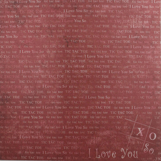 Carolee's Creations - Tic Tac Toe Love - 12x12