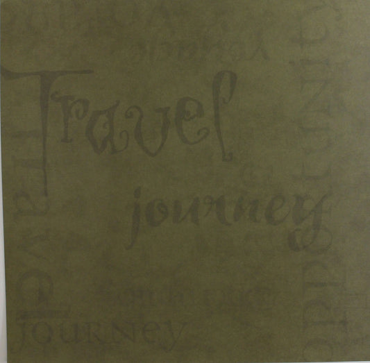 Daisy D's - Taylor Collection - Travel- Journey 12x12 Decorative Paper- Green