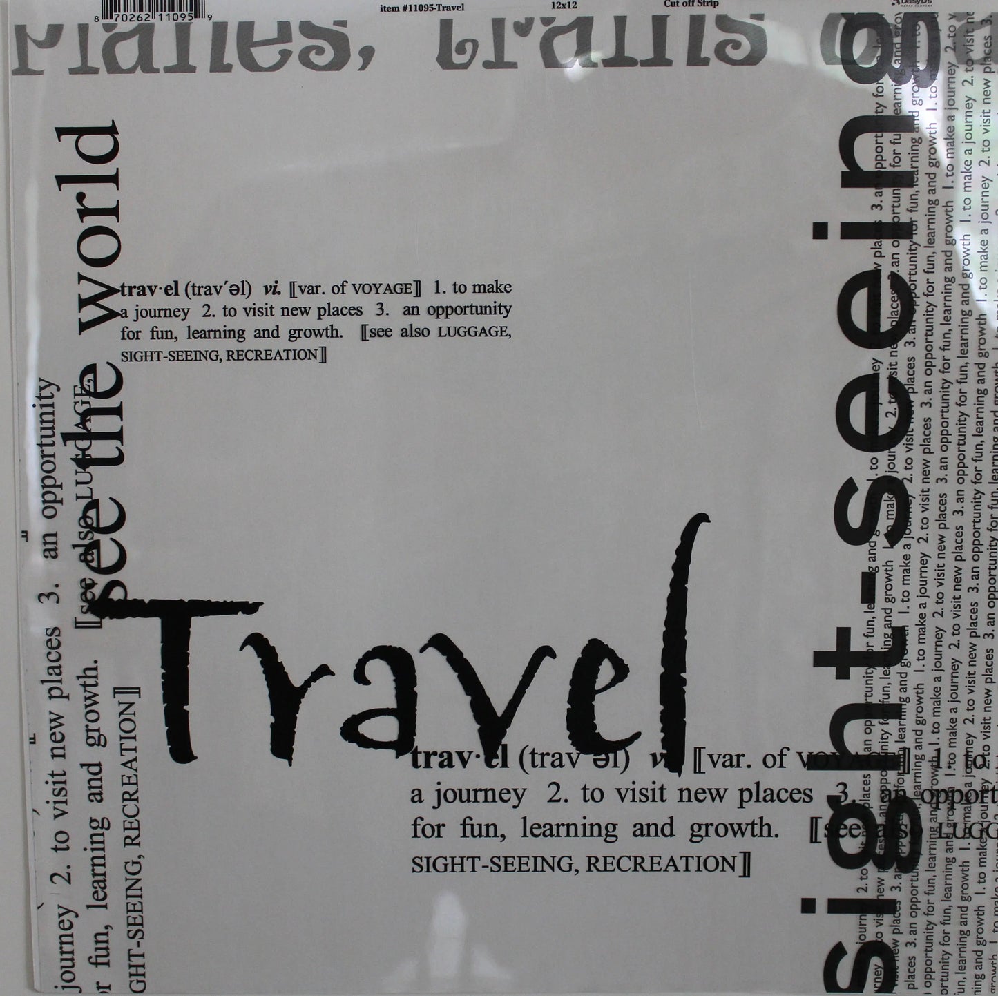 Daisy D's - Tranlucent - Travel Overlay - 12x12
