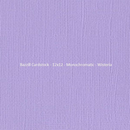 Bazzill Cardstock - 12x12 - Monochromatic - Wisteria